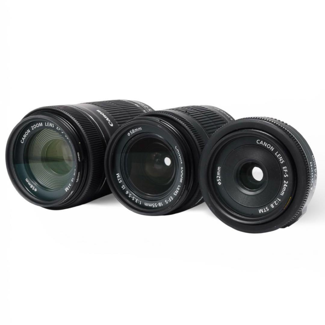 ❣️Wi-Fi搭載❣️Canon Kiss X8i 一眼レフカメラトリプルレンズ