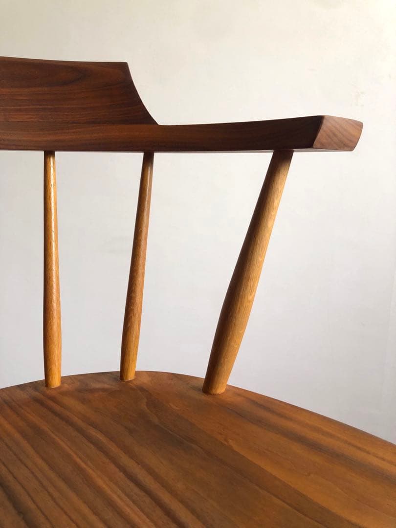 柏木工 キャプテンチェア ウォールナット&オーク無垢材 アーム付き オイル仕様