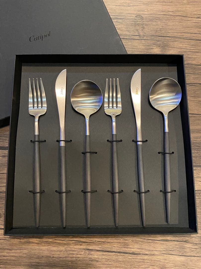 新品未使用　Cutipol GOA クチポール ゴア ブラックシルバー　6点