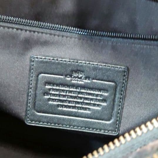 COACH　コーチ　ウール×レザー　2WAY　ショルダーバッグ　ビジネスバッグ