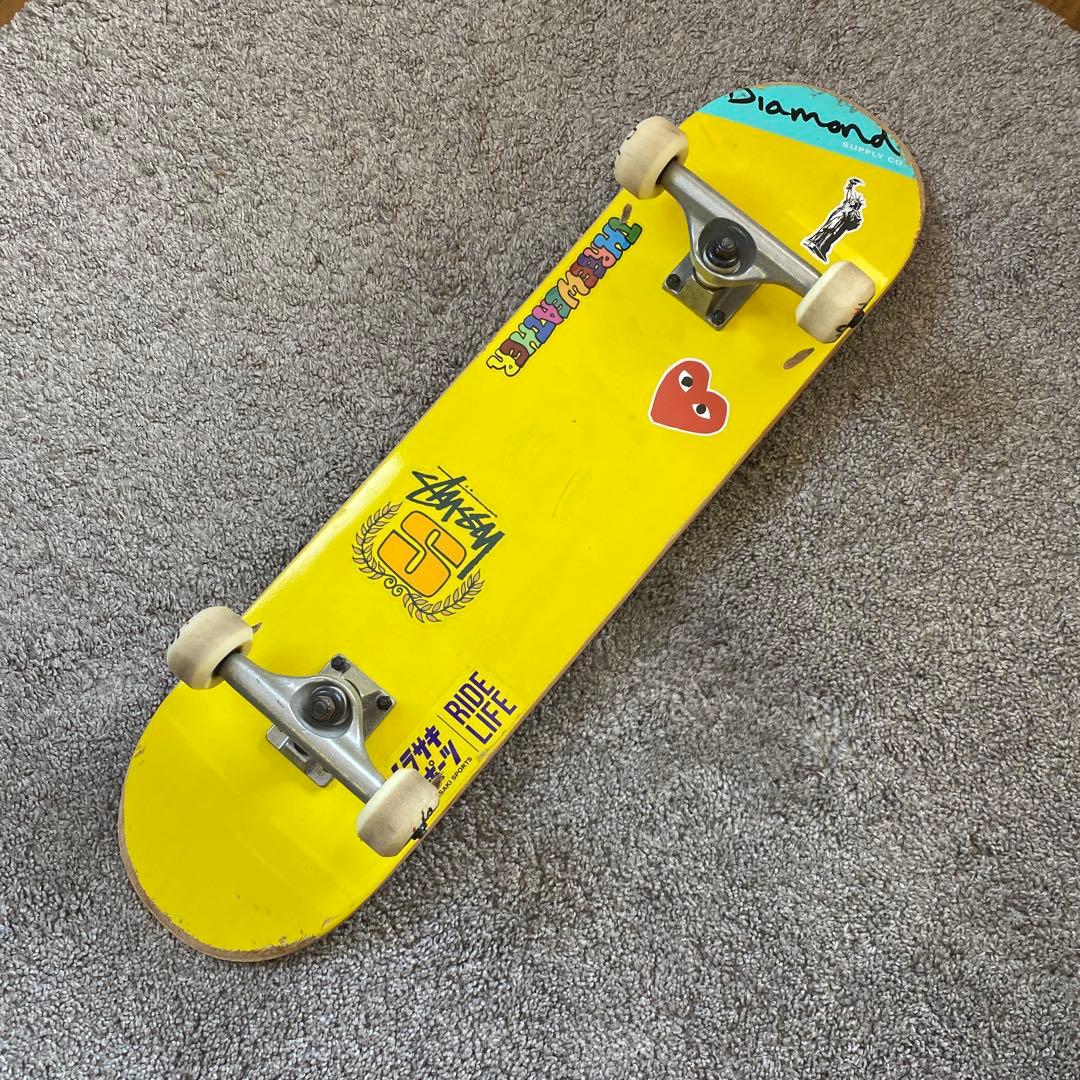 スケートボード スケボー コンプリート デッキ 7.75インチ おまけ付き