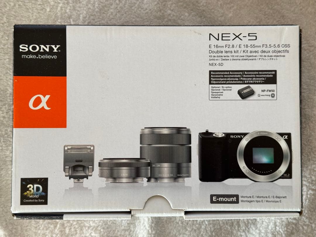 【レンズ付】ソニーNEX−5ブラックαシリーズミラーレス初号機