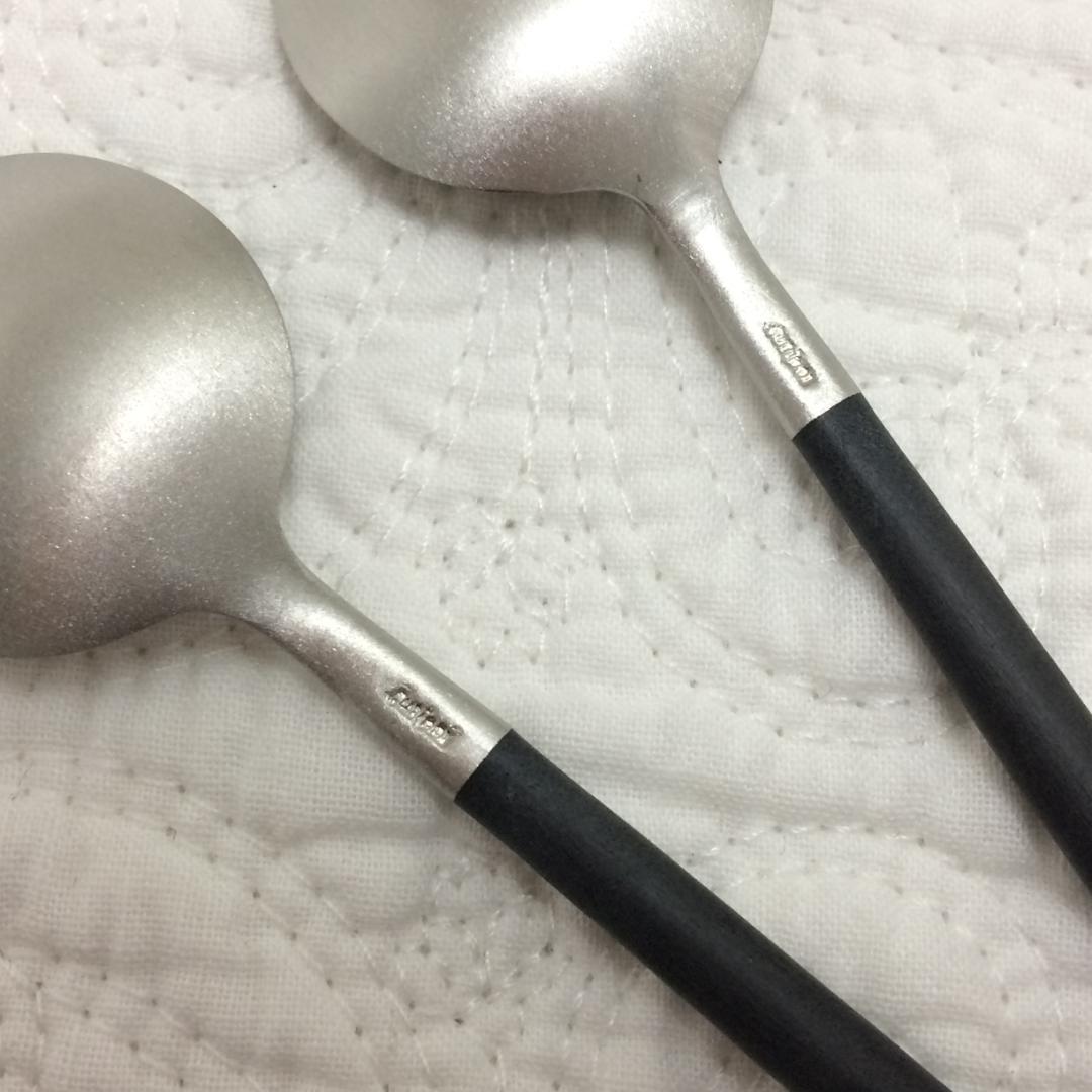 セール価格！　クチポール　GOA　ブラック＆シルバー　デザートサイズ　計８本