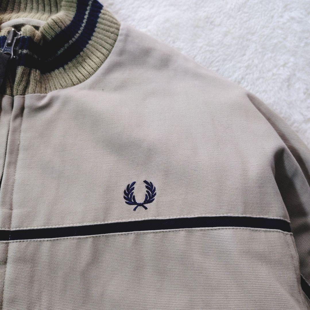 90s FRED PERRY キャップショルダー 中綿ジャケット M