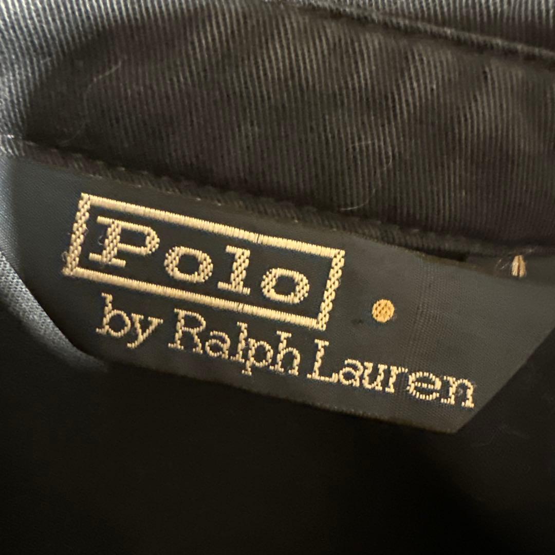 90s Polo Ralph Lauren スイングトップ ネイビー 刺繍ロゴ