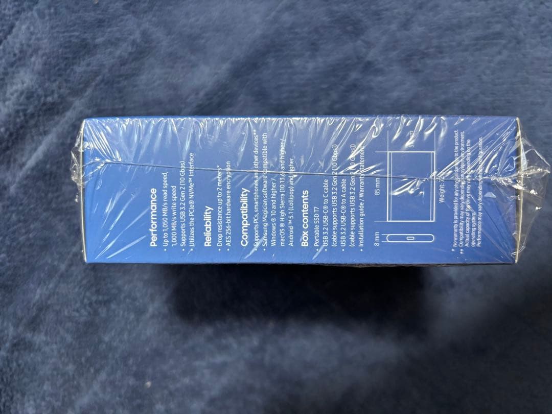 外付けハードディスク・ドライブ Samsung Portable SSD T7 2TB