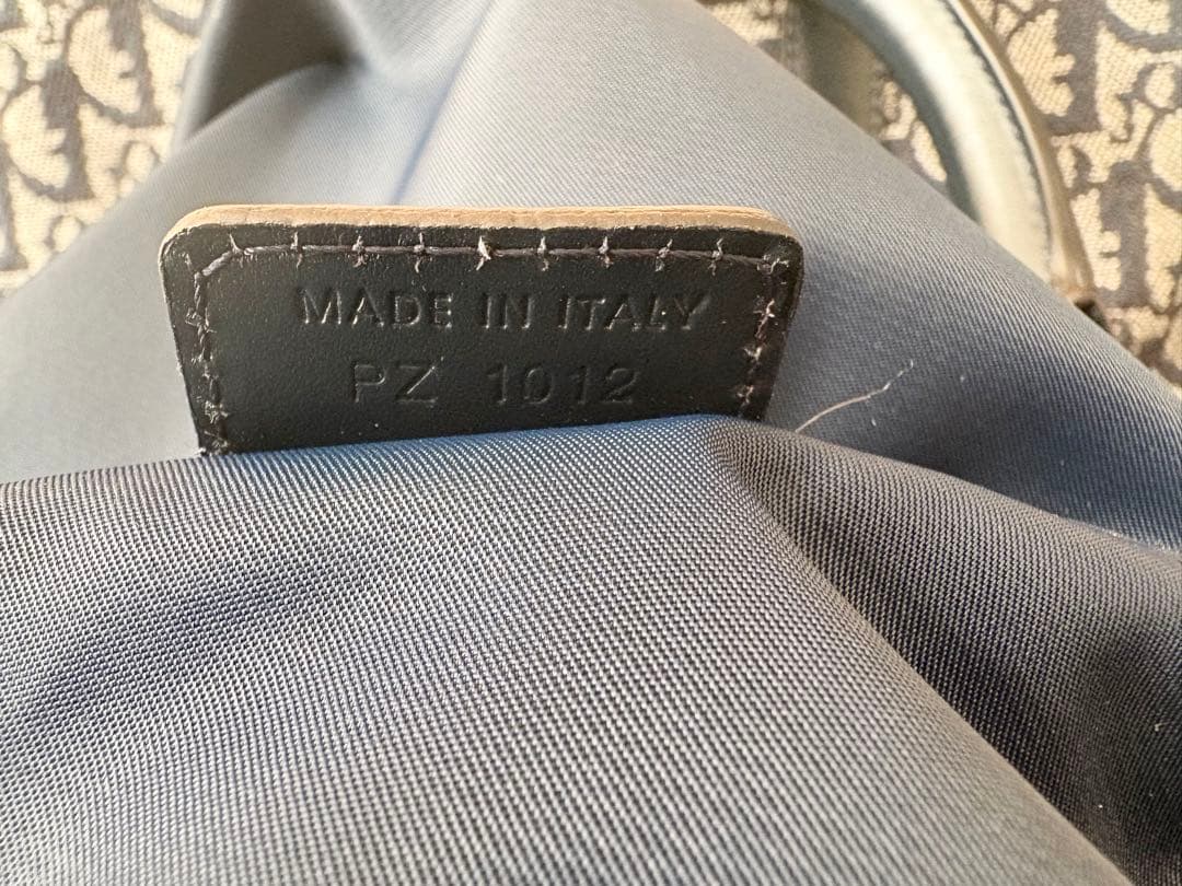 ⑥クリスチャンディオール トロッター柄 D金具 ボストンバッグ 南京錠　保存袋