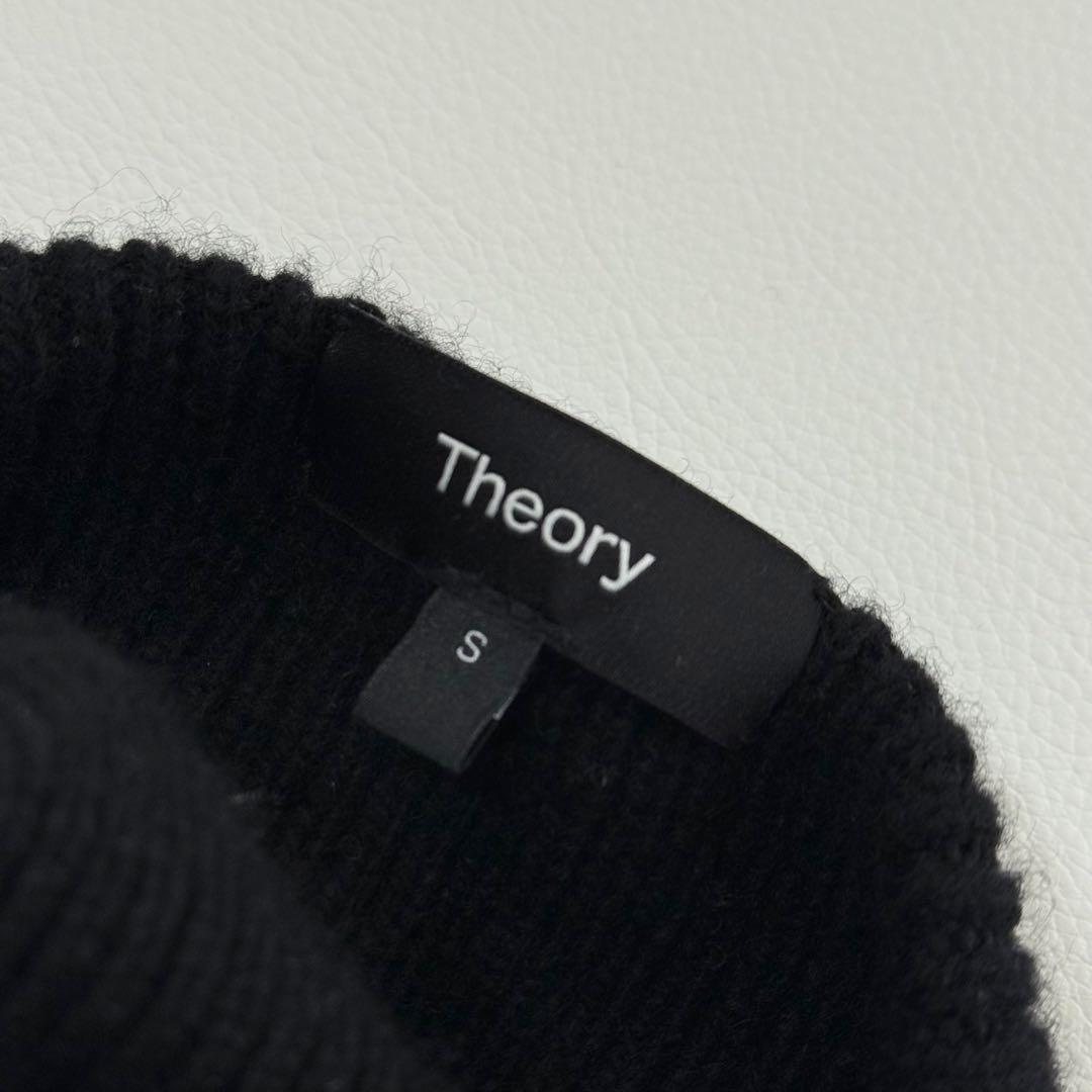 セオリー　タートルネック　リブニット　プルオーバー　カシミヤ混