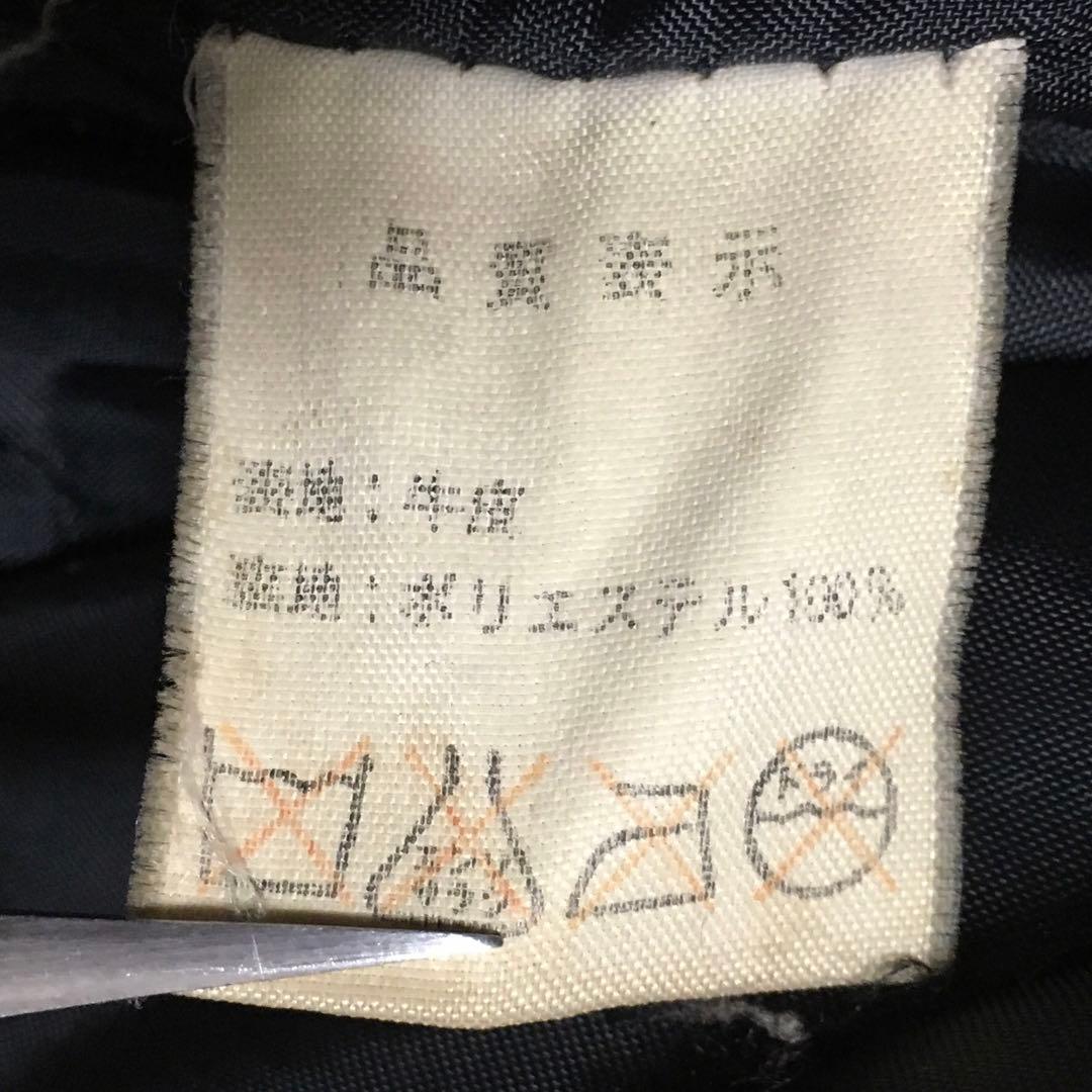 【個性派古着】デザイン革ジャン　牛革　ツヤあり　黒　短丈　ファスナー式　メンズM