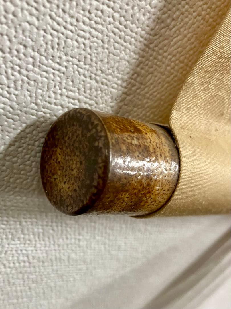 掛軸 茶掛 松長剛山【不識】達磨大師 画讃 自筆 横物 紫野 大徳寺 住職 太巻