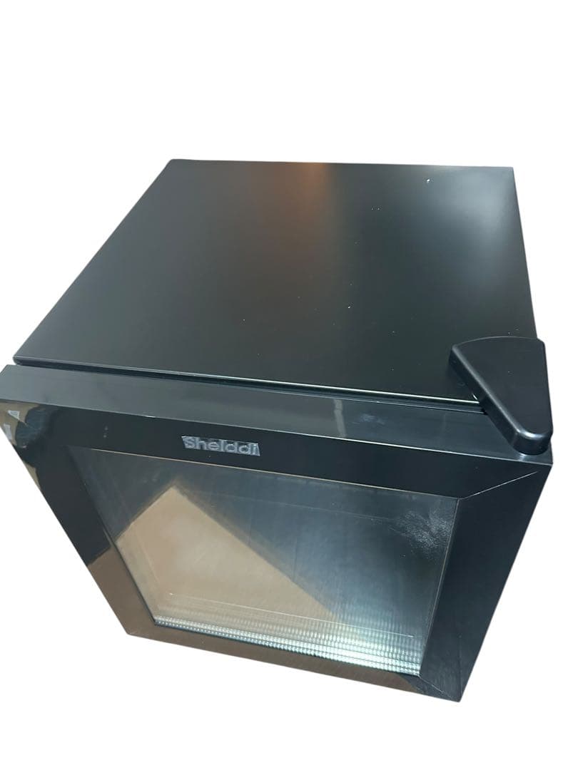 ミニ冷凍庫 小型 家庭用 35L 透明ガラスドア 中身が見える