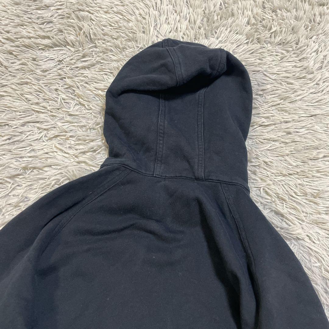 バーバリーブラックレーベル ラビットファー ジップパーカー ノバチェック 黒 L