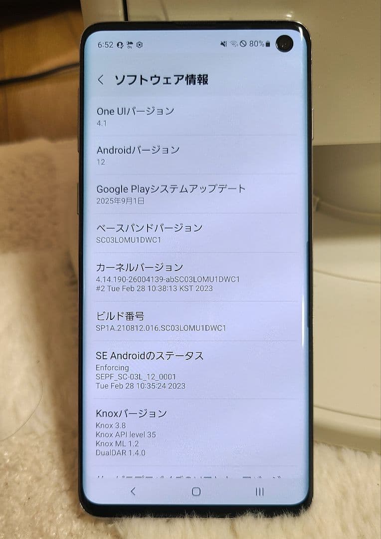 Galaxy S10 本体のみ（docomo）