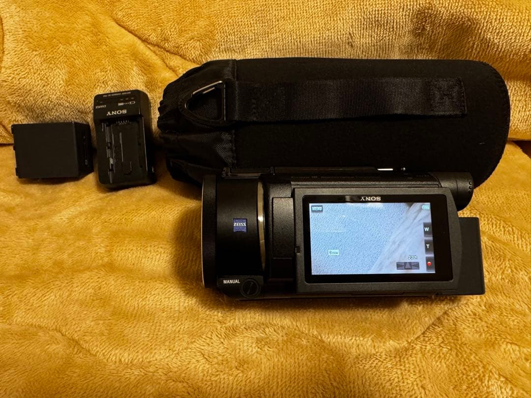 美品 SONY 4Kハンディカム FDR-AX55 バッテリー2個・ハードケース