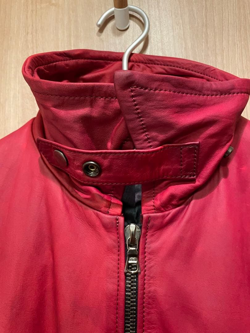 NO ID. レザージャケット サイズ2 シルバーフォックスririジップ