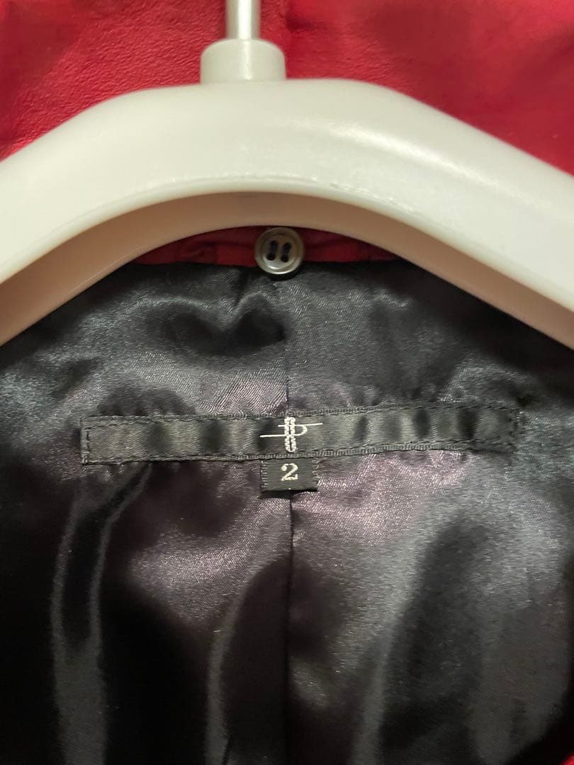 NO ID. レザージャケット サイズ2 シルバーフォックスririジップ