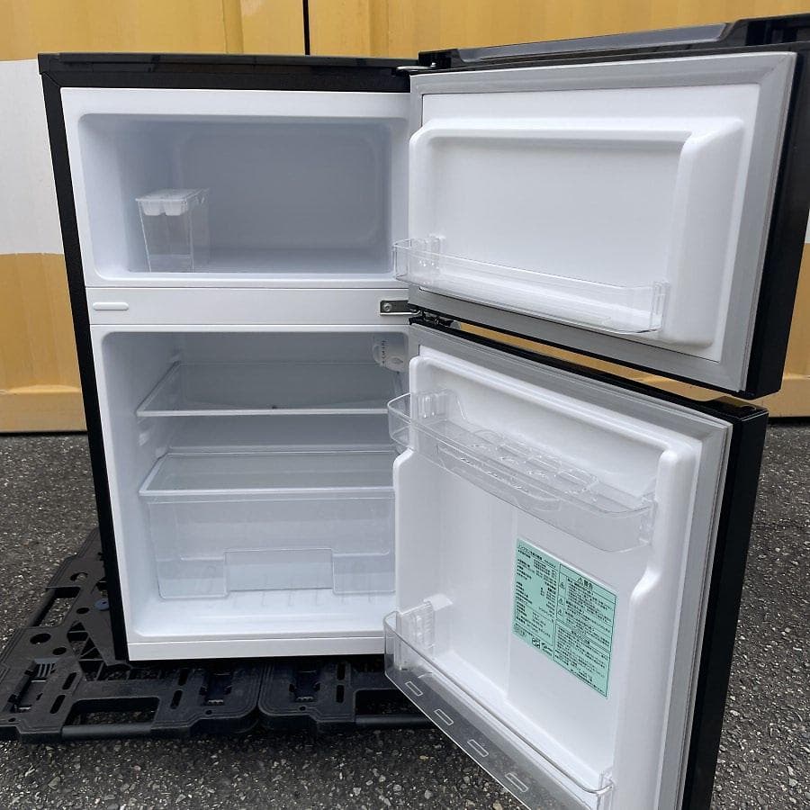 2023年製■ヤマダ電機 87L 冷蔵庫 ブラック YRZ-C09LK