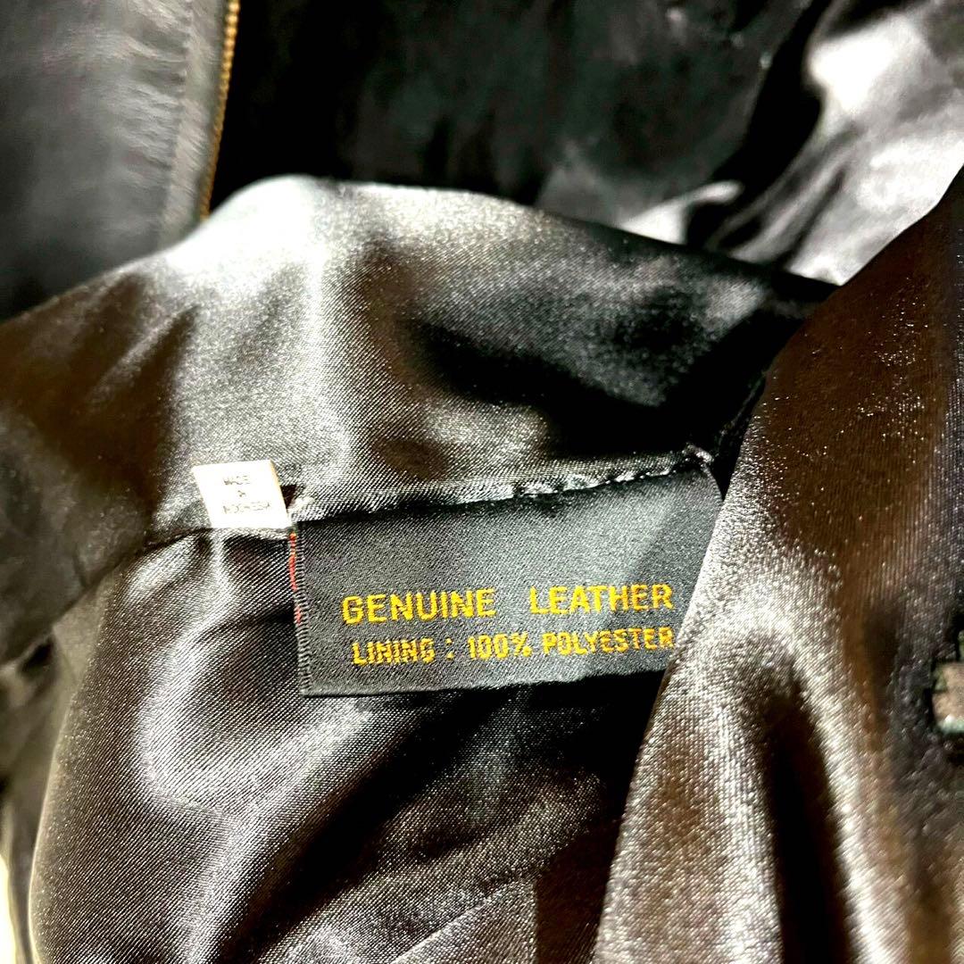 やは ハーレーダビッドソン デカロゴ 牛革 ゆるだぼ レザージャケット