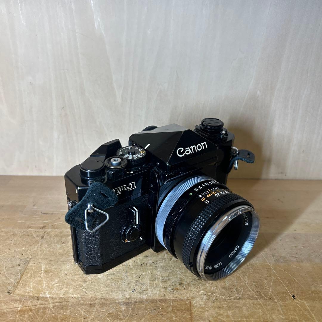 Canon F-1+FD 50 f1.8 露出計不動　他完動美品