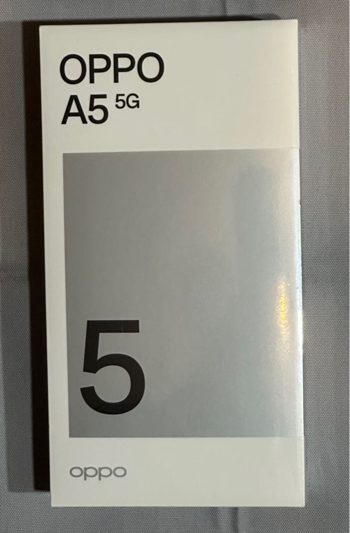 新品未使用品　OPPO A5 5G 4GB/128GB 本体　ホワイト　②