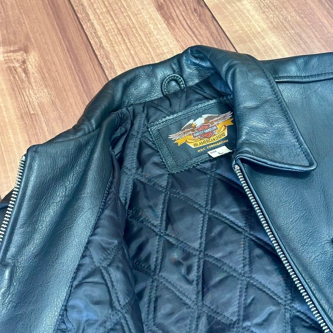 【超希少】良デザイン HARLEY-DAVIDSON レザーライダースジャケット