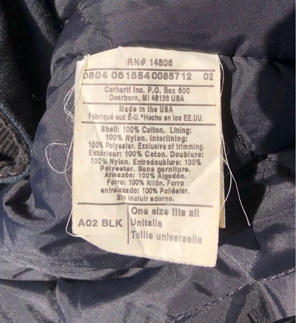 ま*様 Carhartt トラディショナルコート ブラック 90's 希少フード