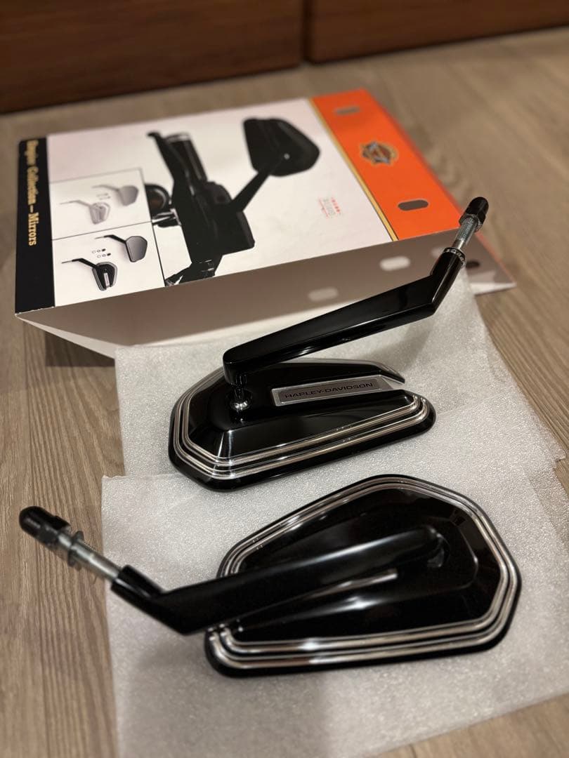 Harley-Davidson エンパイアミラーセット ブラックマシンカット