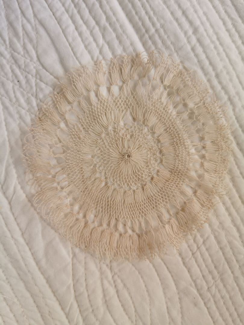 アンティーク 百合 ベルフラワー チューリップ 線状の花アルメニアレースドイリー