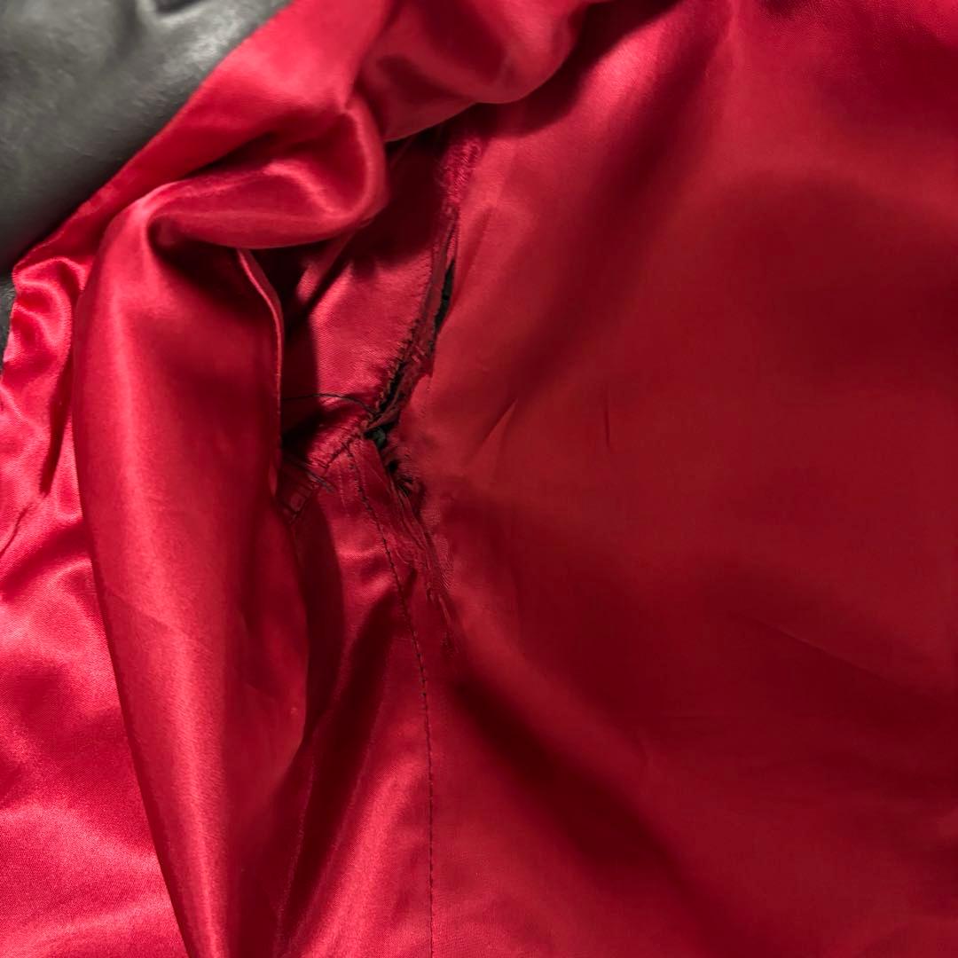 80s–90s Archive 牛革 レザージャケット ライダース ダブルジップ