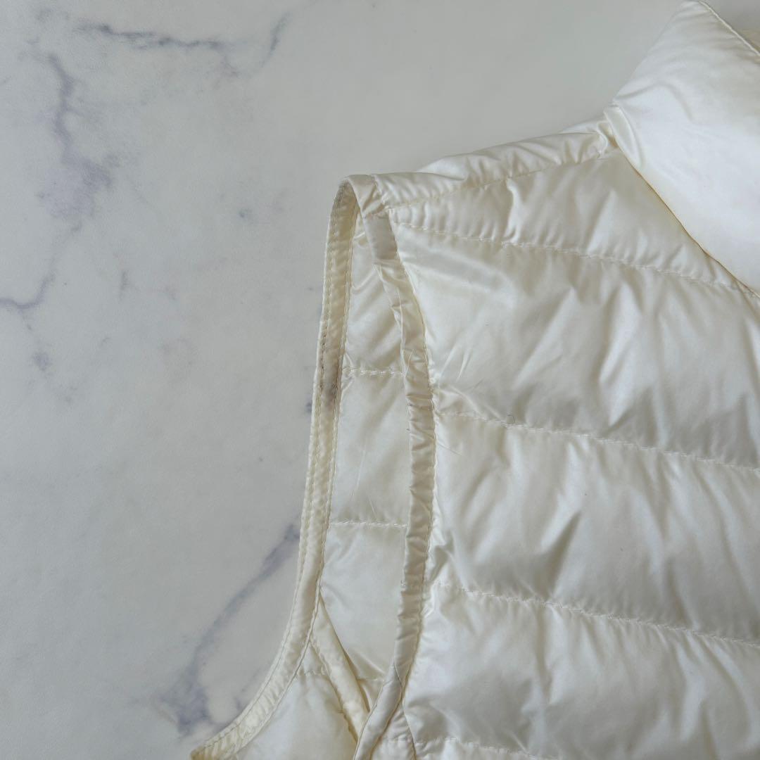 モンクレール 2021年モデル リアーネ ダウンベスト ワッペン ホワイト