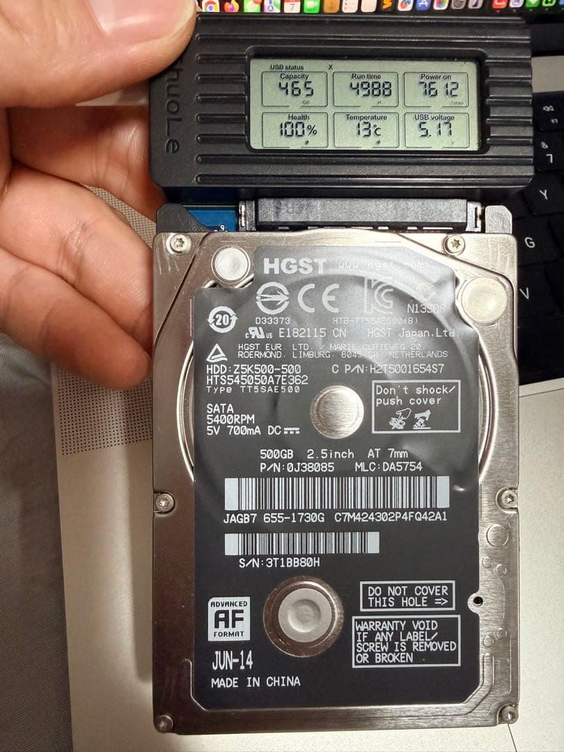 外付けハードディスク・ドライブ SATA HDD 2.5