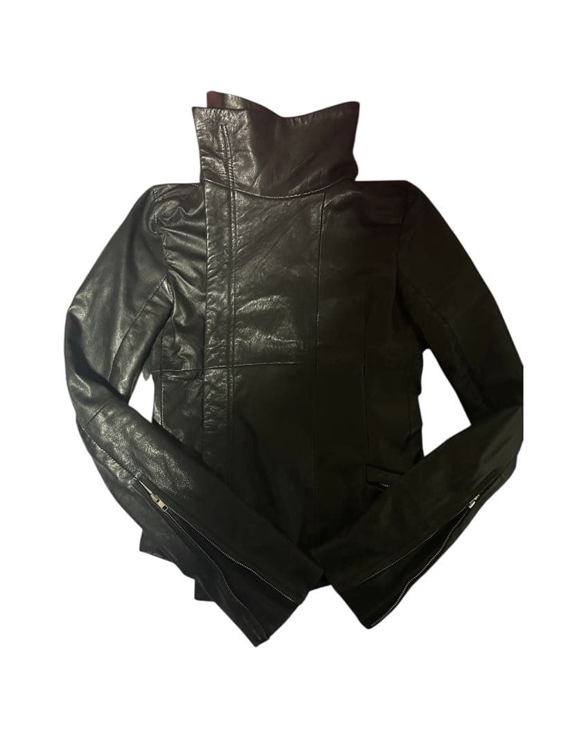 ekam leather jacket 羊革 ライダース レザージャケット