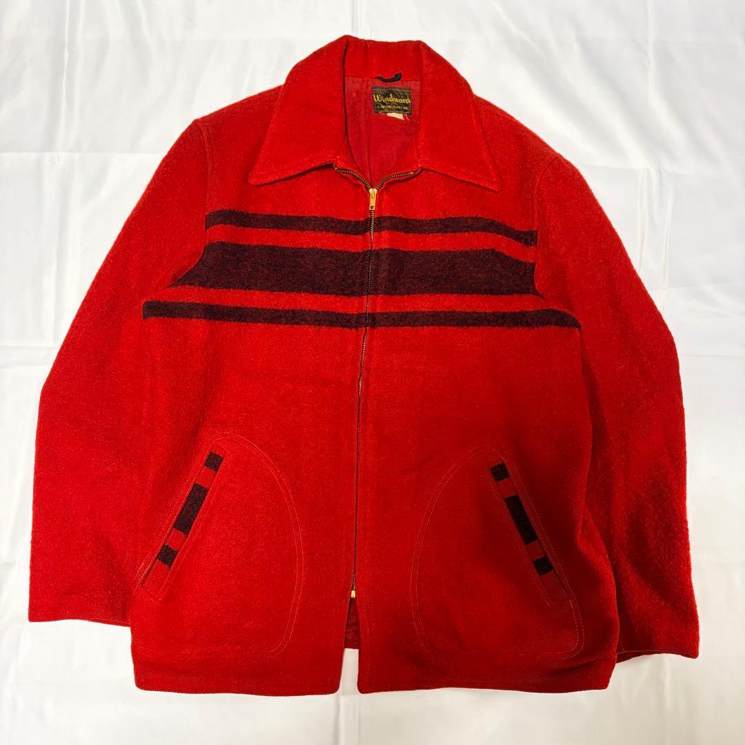 美品 40s Windward ウールジャケット コの字エンド ロカビリー