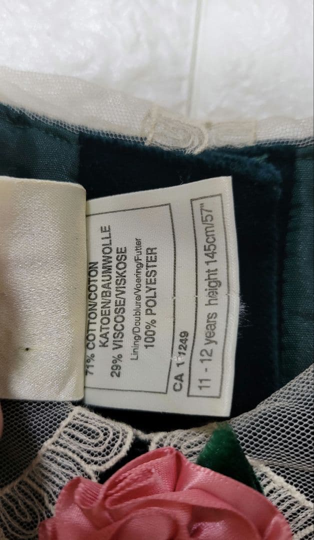 Laura Ashley Mother & Childベロアワンピース140cm