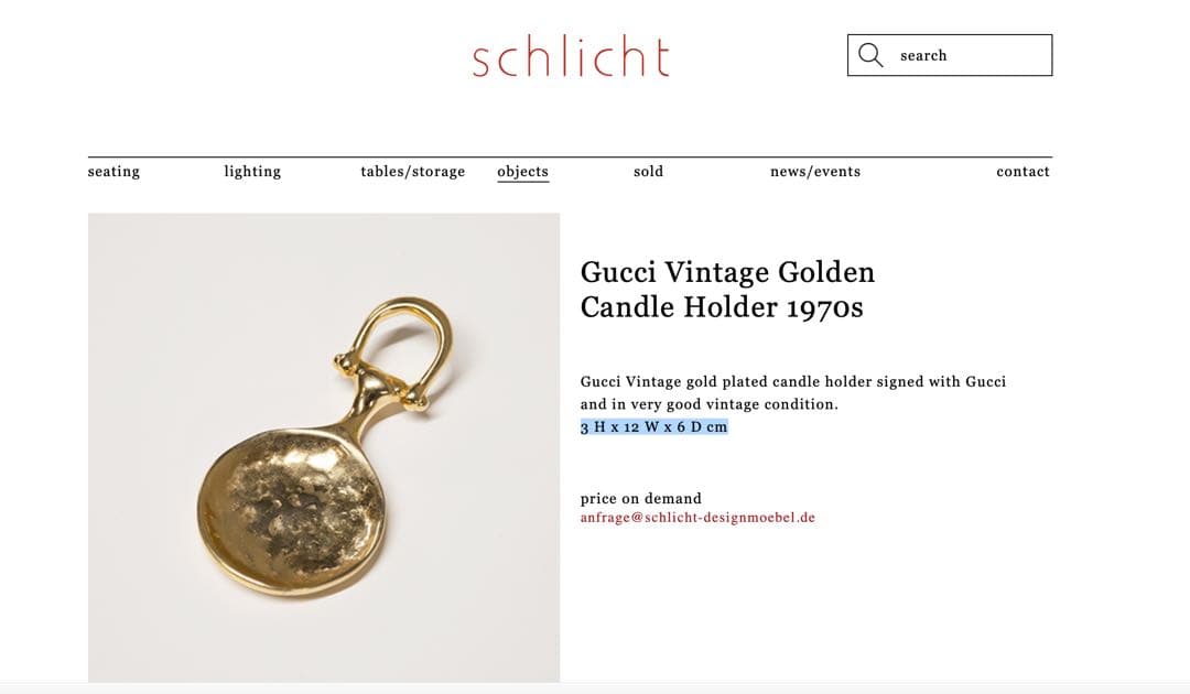 J*0様 GUCCI イタリア製 真鍮 ハンマード仕上げ スプーン型 アンティー