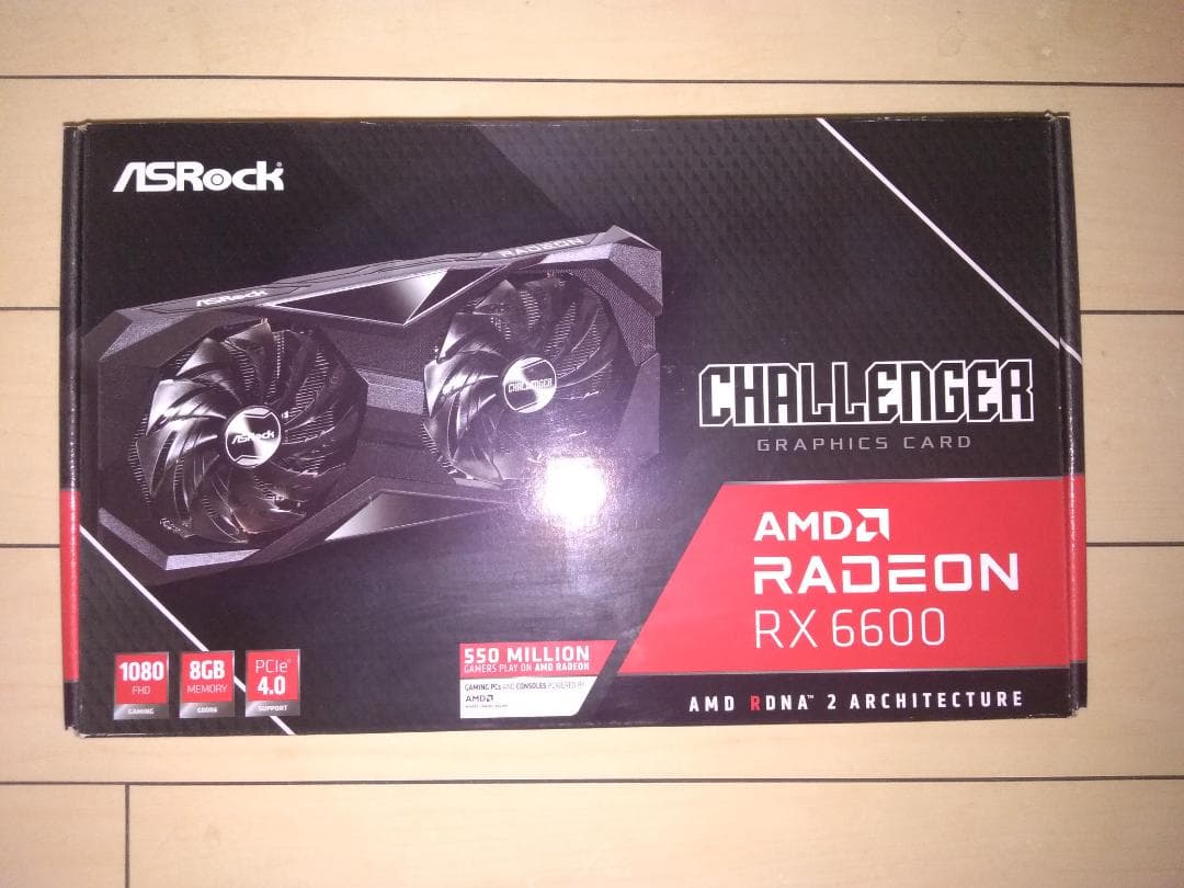グラフィックボード・グラボ・ビデオカード ASRock RADEON RX6600 CHALLENGER 8GB