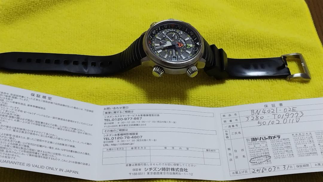 [シチズン]　腕時計 プロマスター アルティクロン BN4021-02E