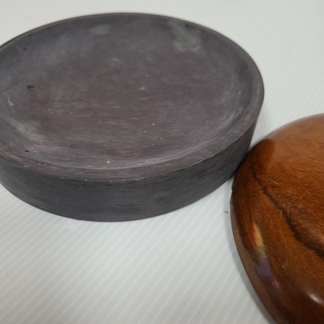 ま*つ様 老坑　端渓　円形硯