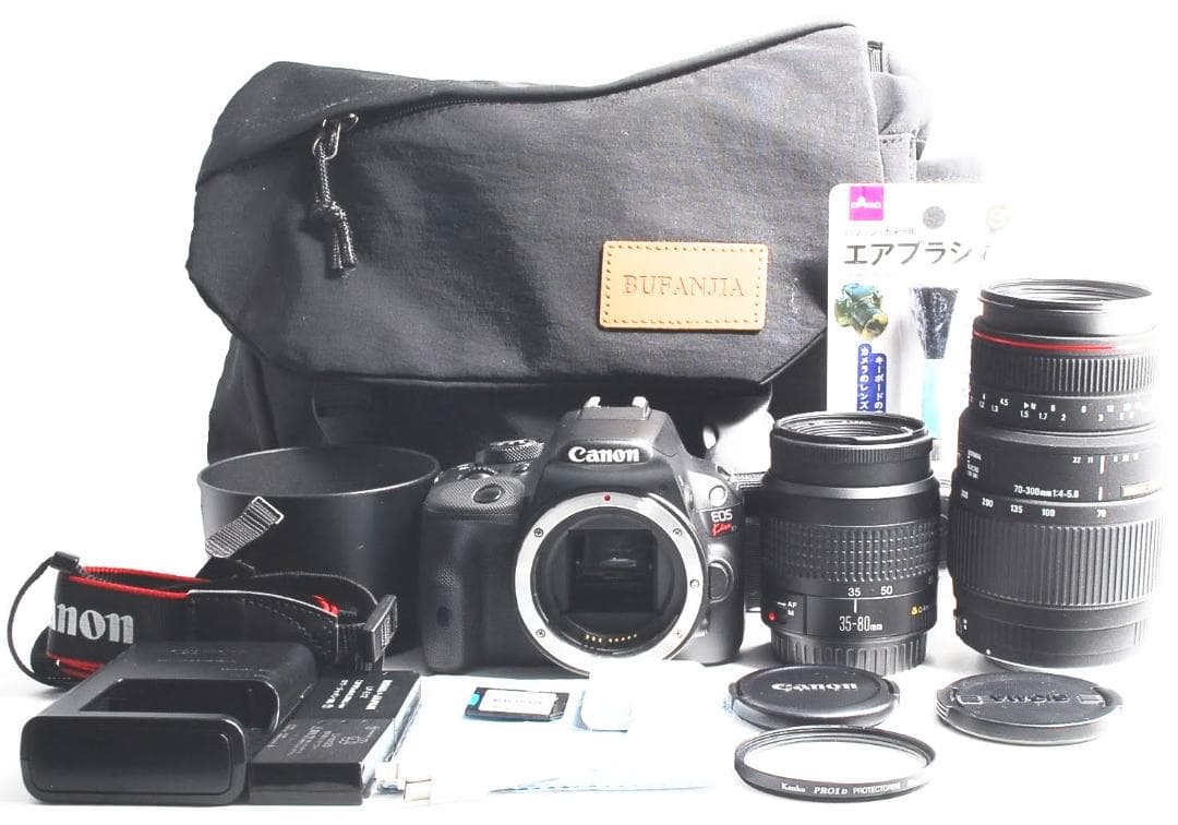 Canon Kiss X7✨一眼レフカメラ　スマホ転送 ダブルレンズ 初心者