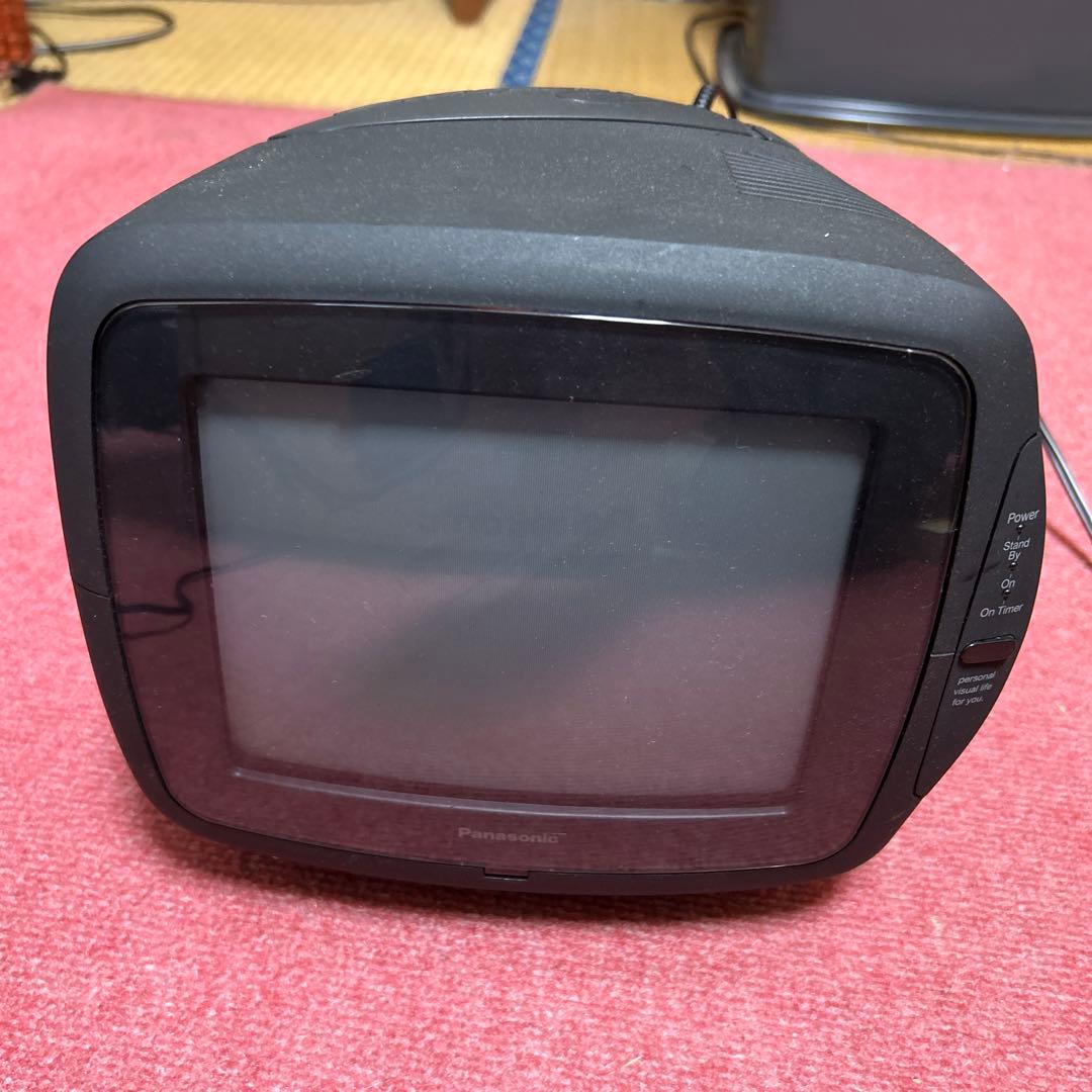 激レア　小型TV パナソニック　カラーテレビ　TH-8U4 ブラック