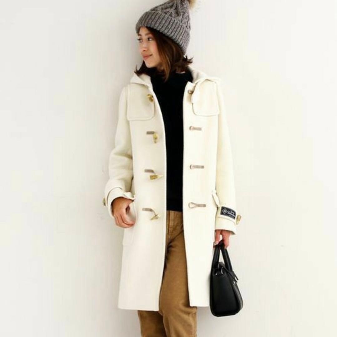 美品 ユナイテッドアローズ パイルメルトンロングダッフルコート バロムブローサ