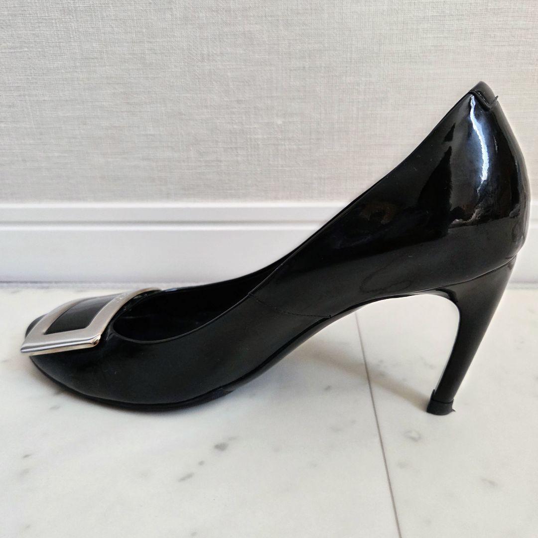 Roger Vivier　ロジェ ヴィヴィエパンプス 37 黒 パテントレザー
