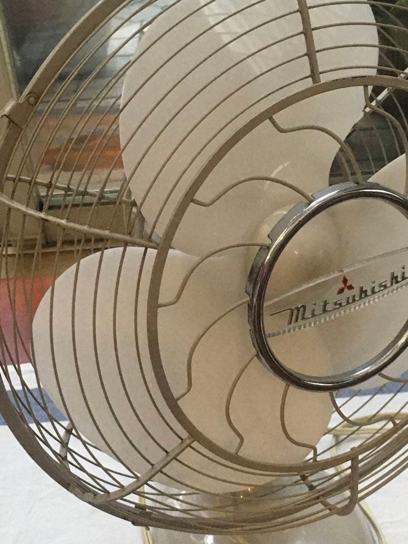 値下げ　卓上　扇風機 　三菱電機　レトロモダン　昭和モダン　インテリア