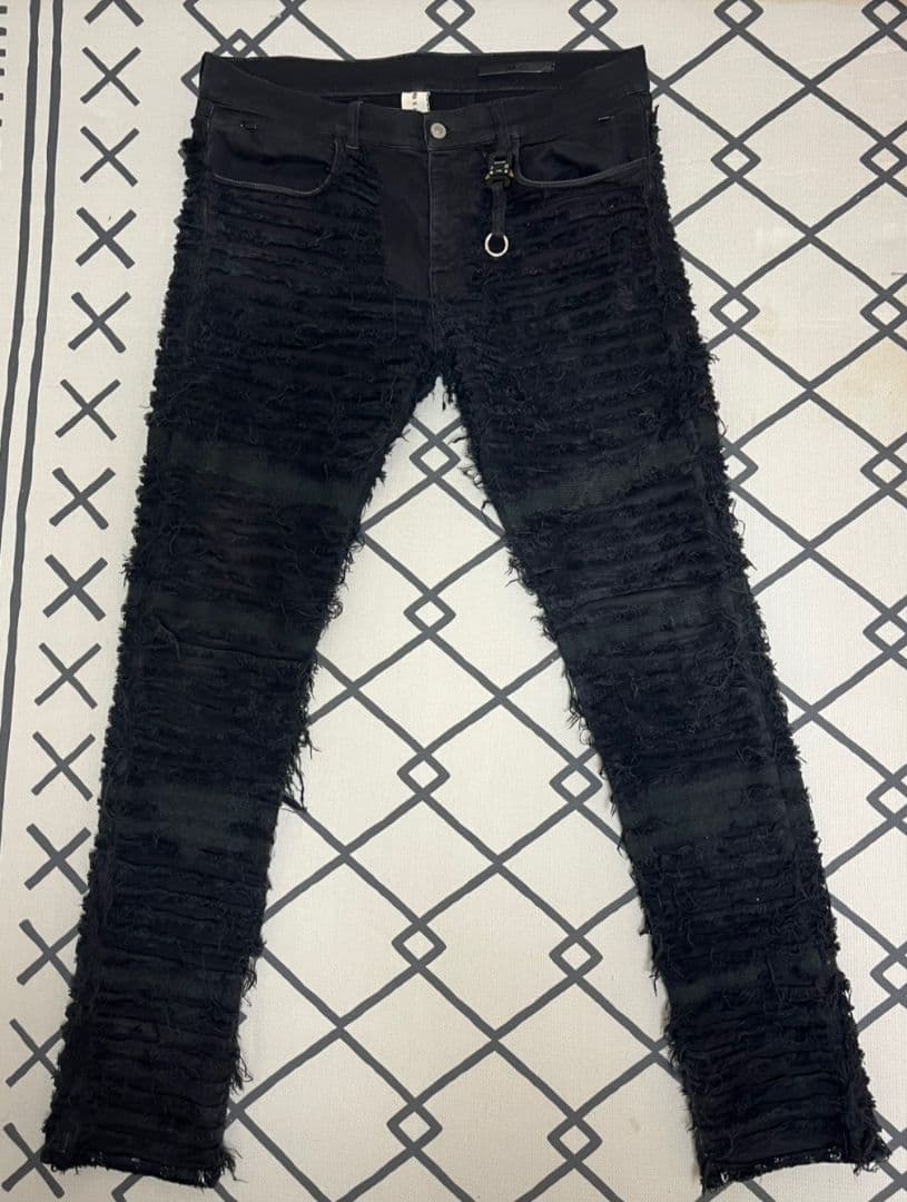 1017 ALYX 9sm×blackmeans クラッシュデニムパンツ