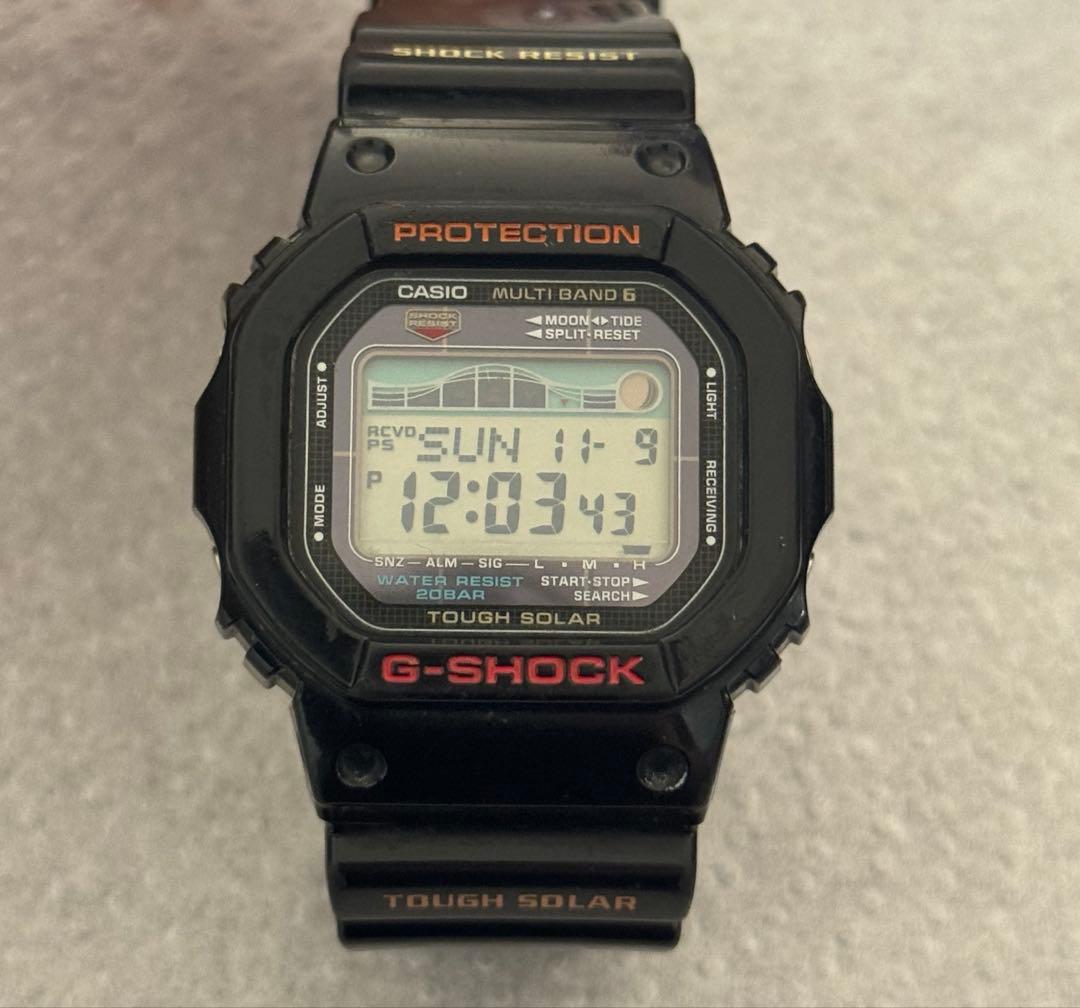 CASIO【G-SHOCK】GWX-5600 電波ソーラー ブラック 腕時計 ◎