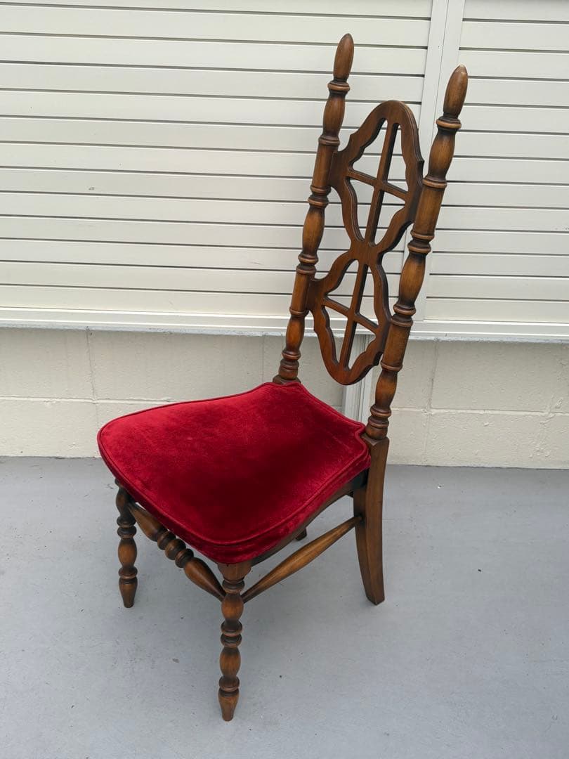 アンティーク家具 椅子 木製 ベロア 洋風 ヴィンテージチェア　コスガ