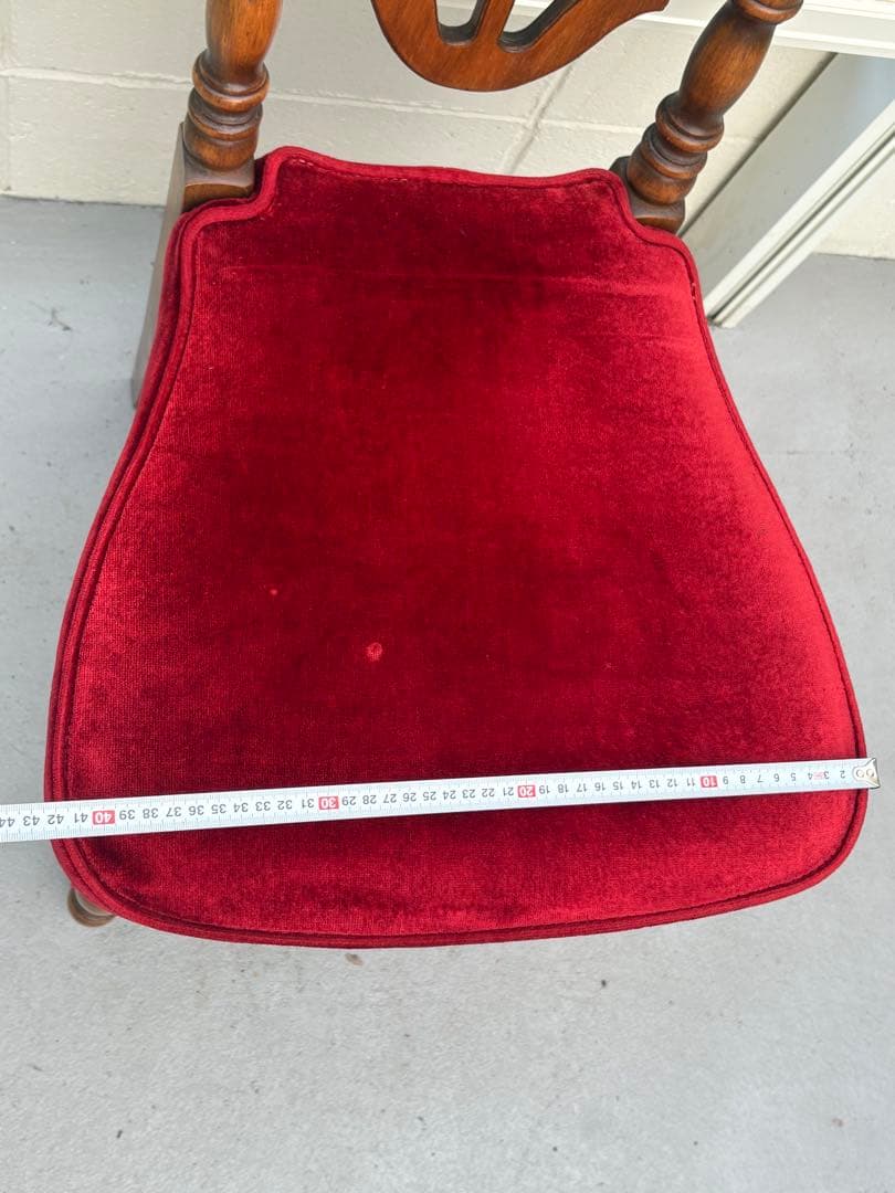 アンティーク家具 椅子 木製 ベロア 洋風 ヴィンテージチェア　コスガ