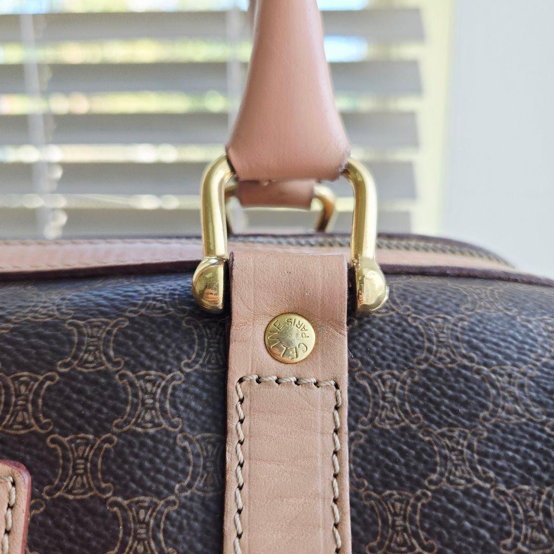 ⭐CELINE⭐ 美品 セリーヌ トリオンフ　ミニボストンバッグ マカダム柄