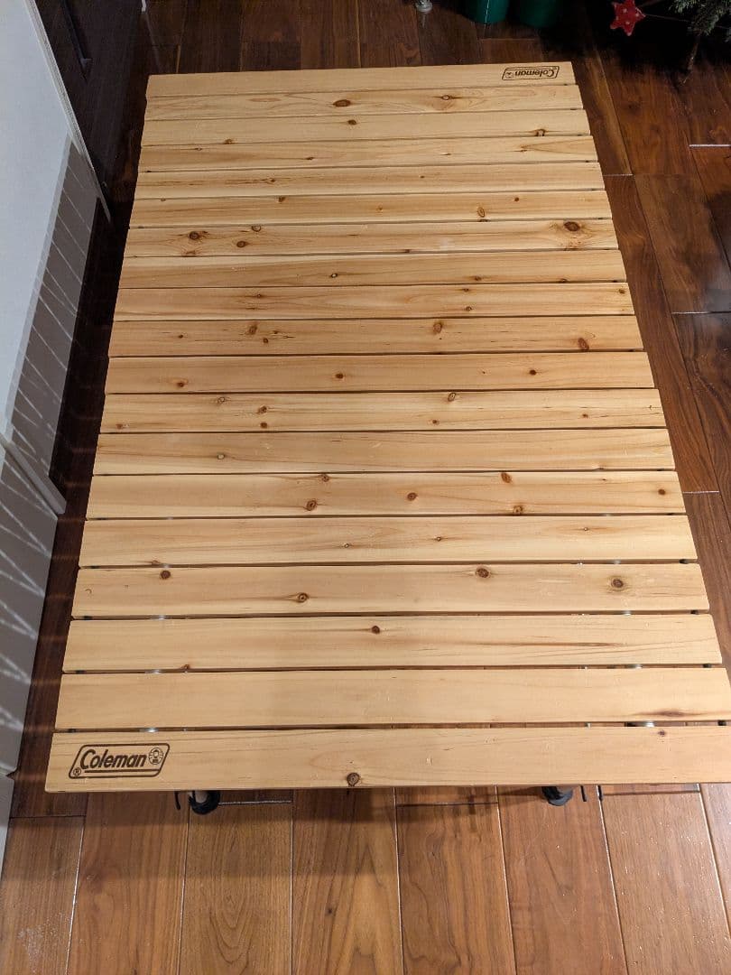 コールマン アウトドア ナチュラルウッドロールテーブル110廃盤品メルカリ祭限定
