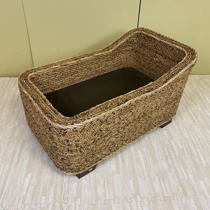 ベビーベッド　マットレス付　高級感　セレブ　重量感　オシャレ　リゾート風